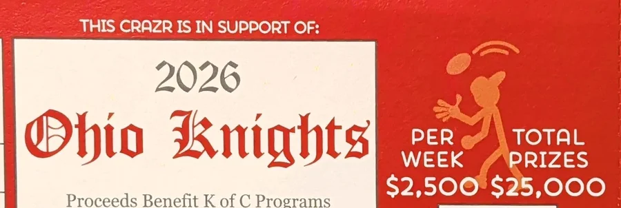 2026 Ohio Knights Football Crazr — Per Week $2,500, Total Prizes $25,000